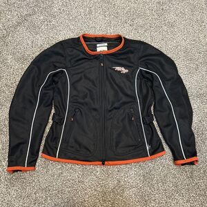 Harley Davidson Riding Gear Womens M Vented Lined Reflective Trim Jacket